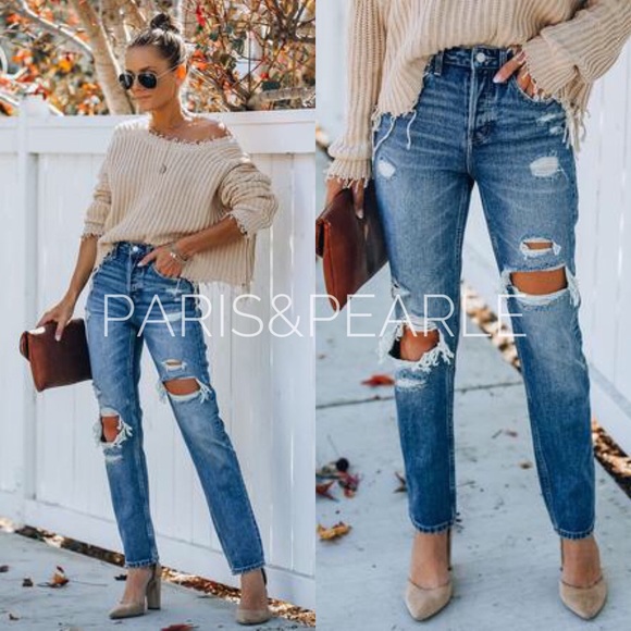 Denim - LAST ONE 5⭐ Beverly Super High Rise Straight Denim